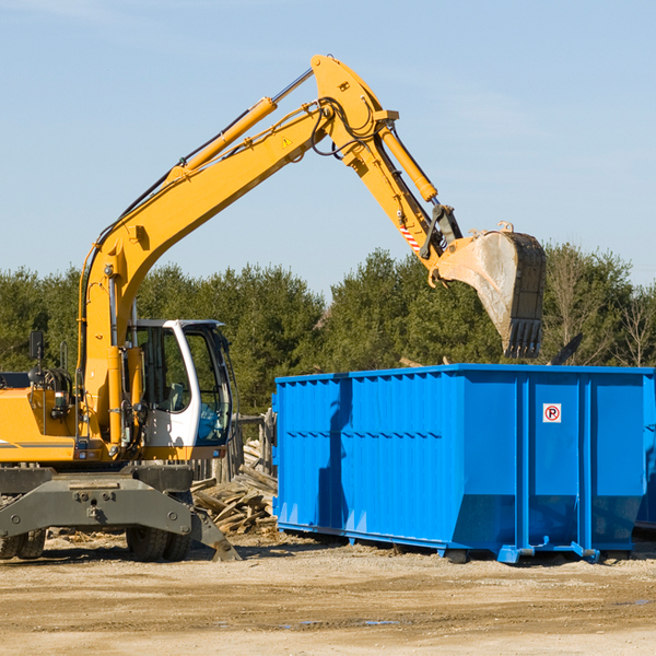 what size residential dumpster rentals are available in Kewanna Indiana